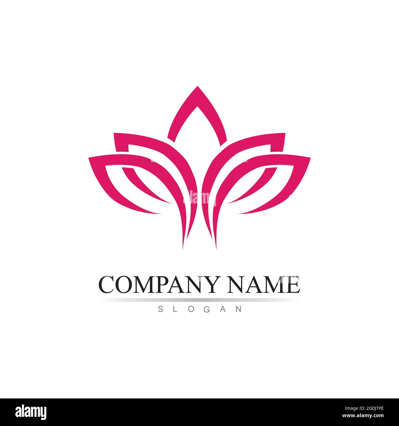 Schönheit Vektor Lotus Blumen Design logo Symbol Vorlage Stock Vektor