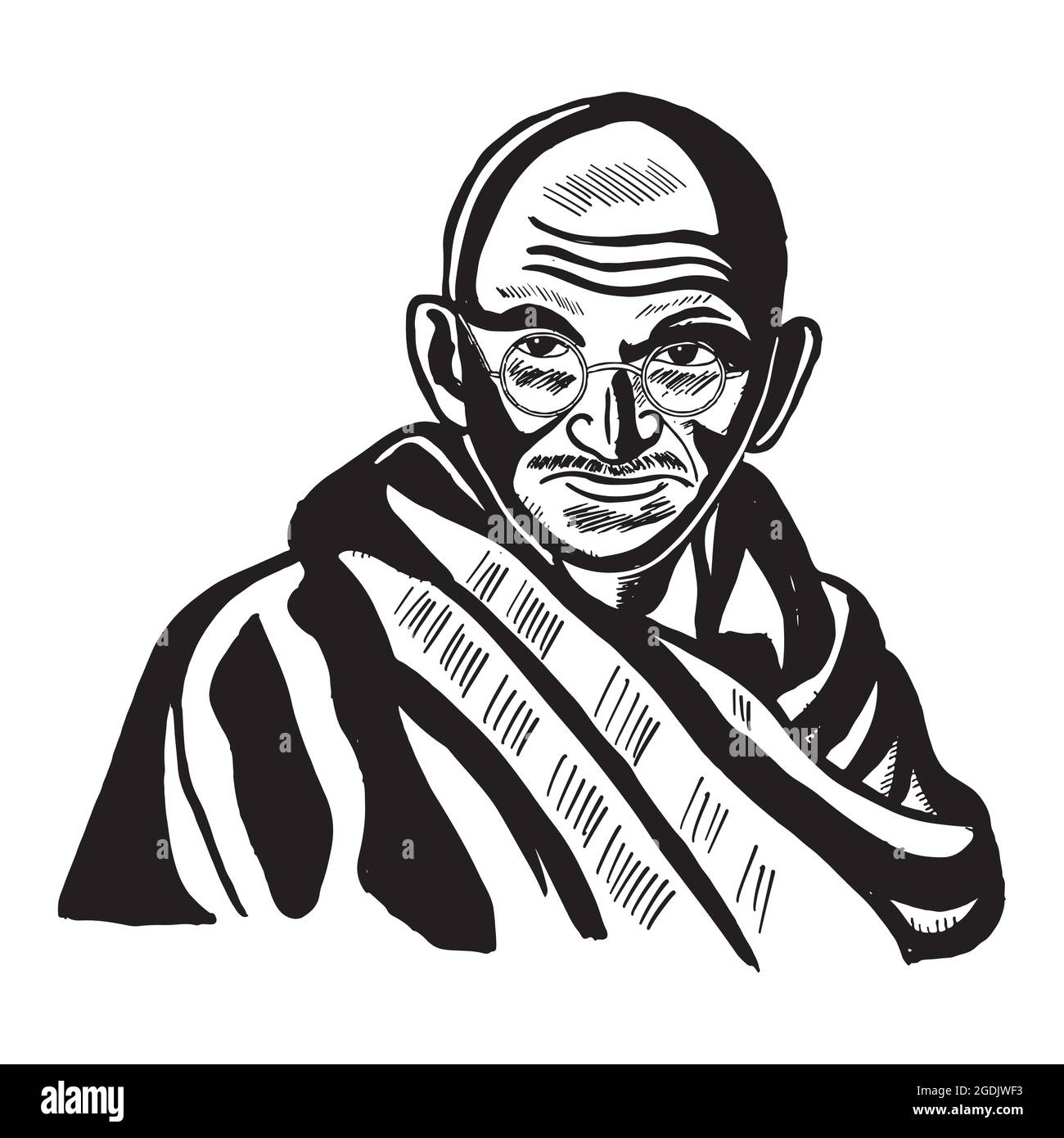 vektor-Illustration mahatma gandhi jayanti indischen Freiheitskämpfer Stock Vektor