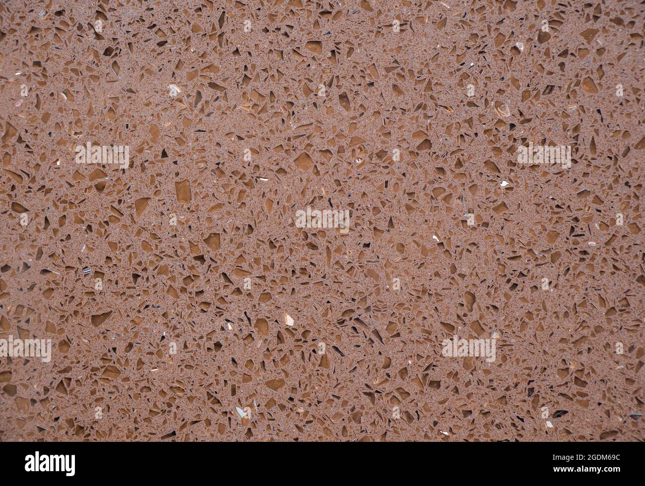 Oberfläche eines braunen Marmorsteins - abstrakter felsiger Hintergrund Stockfoto