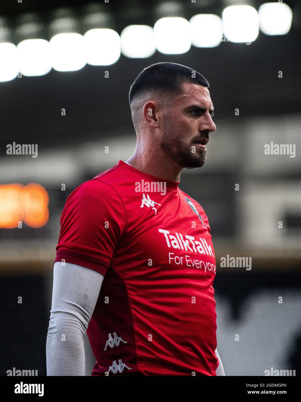 Derby, Großbritannien. Tom King, Salford City FC. Derby County 3-3 Salford City. August 2021. Stockfoto