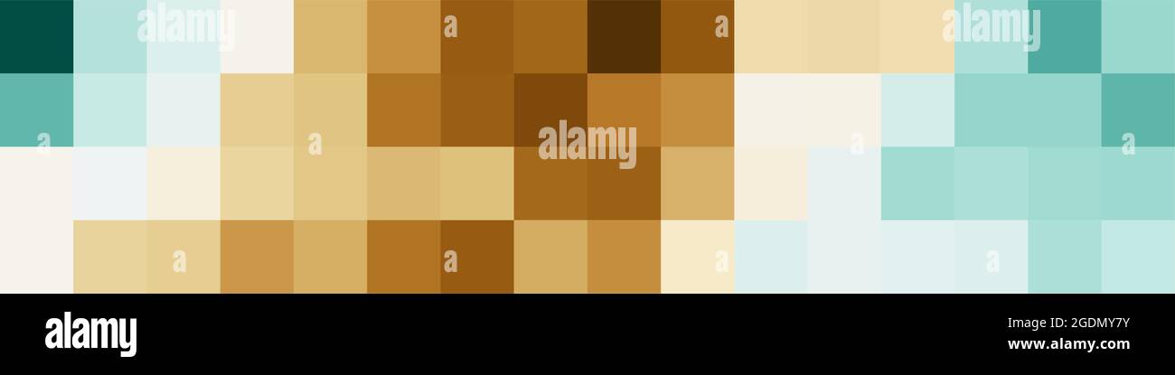 Abstrakte geometrische Farbpixel generative Kunstdarstellung Stock Vektor