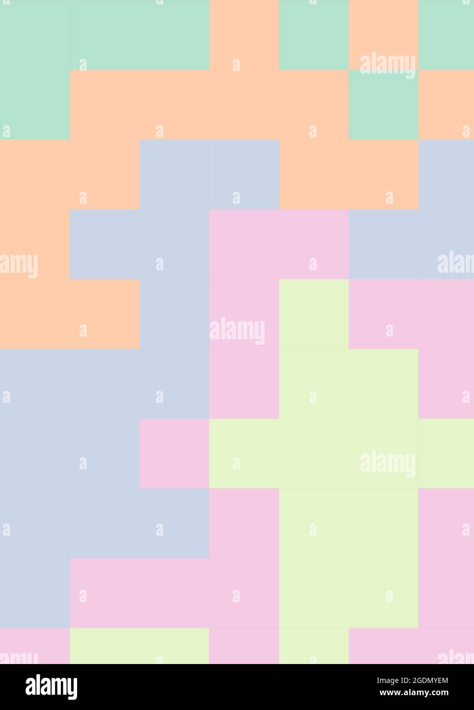 Abstrakte geometrische Farbpixel generative Kunstdarstellung Stock Vektor