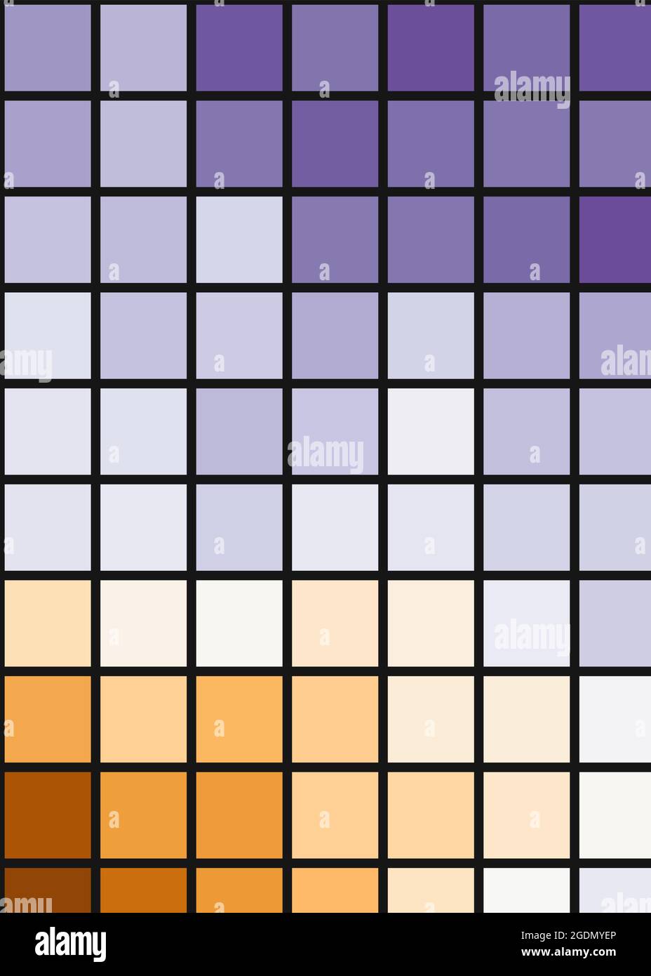 Abstrakte geometrische Farbpixel generative Kunstdarstellung Stock Vektor