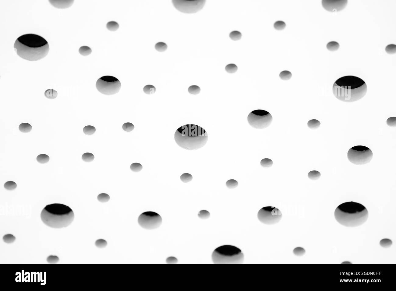 Eine Tapete aus schalldichten Akustischen weißen Schaum absorbierenden  Decke und Wand Polsterung Schicht Panel für Studio-Aufnahmesaal  Stockfotografie - Alamy