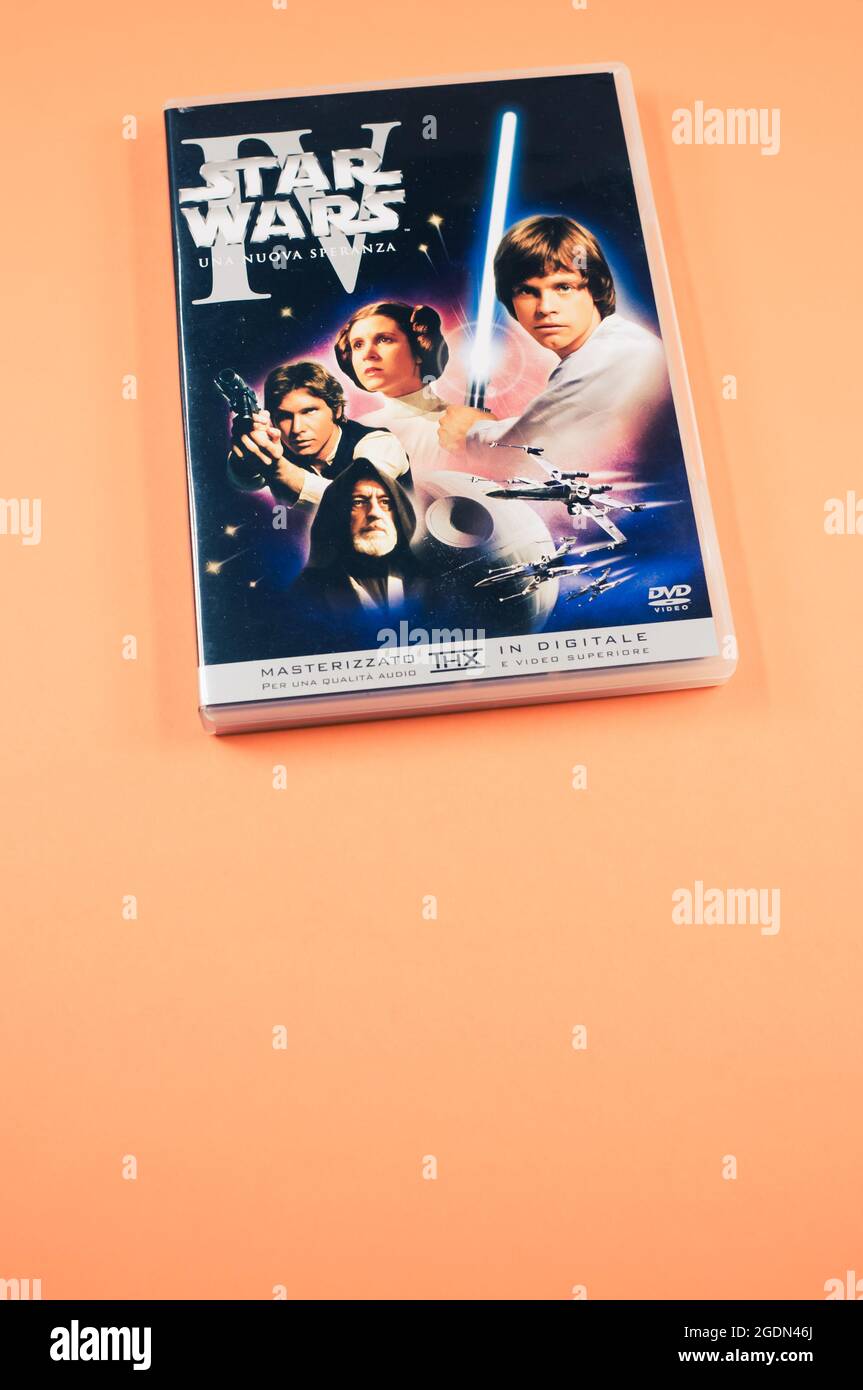 Star Wars Original Trilogie Film DVD mit Platz für Text Stockfoto