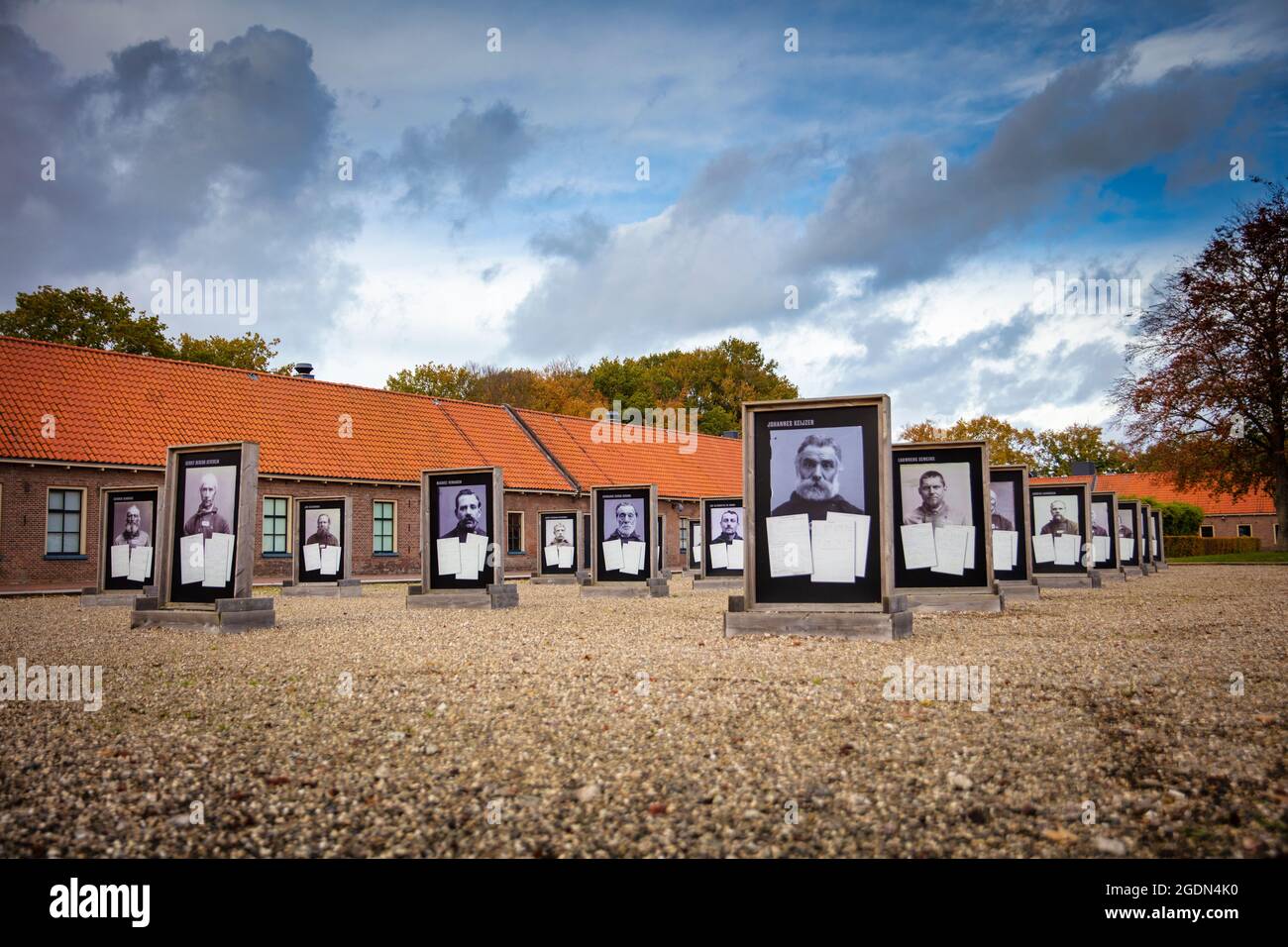 Niederlande, Veenhuizen. Das Gefängnismuseum erzählt die Geschichte des villageÕs-Fortschritts von einer Kolonie für Waisen und Bettler zu einer Staatsarbeit i. Stockfoto