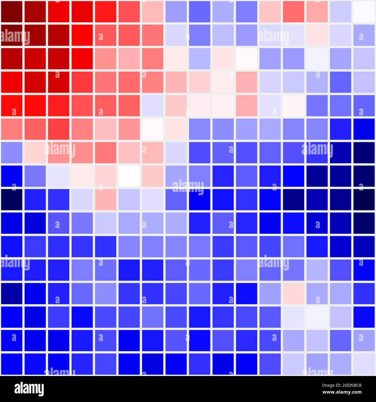 Abstrakte geometrische Farbpixel generative Kunstdarstellung Stock Vektor