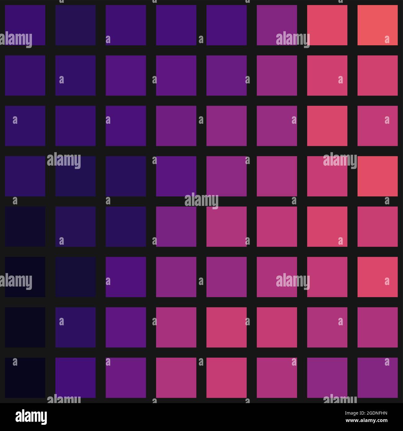 Abstrakte geometrische Farbpixel generative Kunstdarstellung Stock Vektor