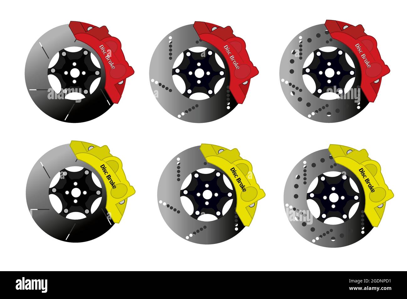 Auto Scheibenbremse Vector, einfache Scheibenbremse, passen für Ihr Auto Illustration zu Ersatzteil-Design bieten. Stock Vektor