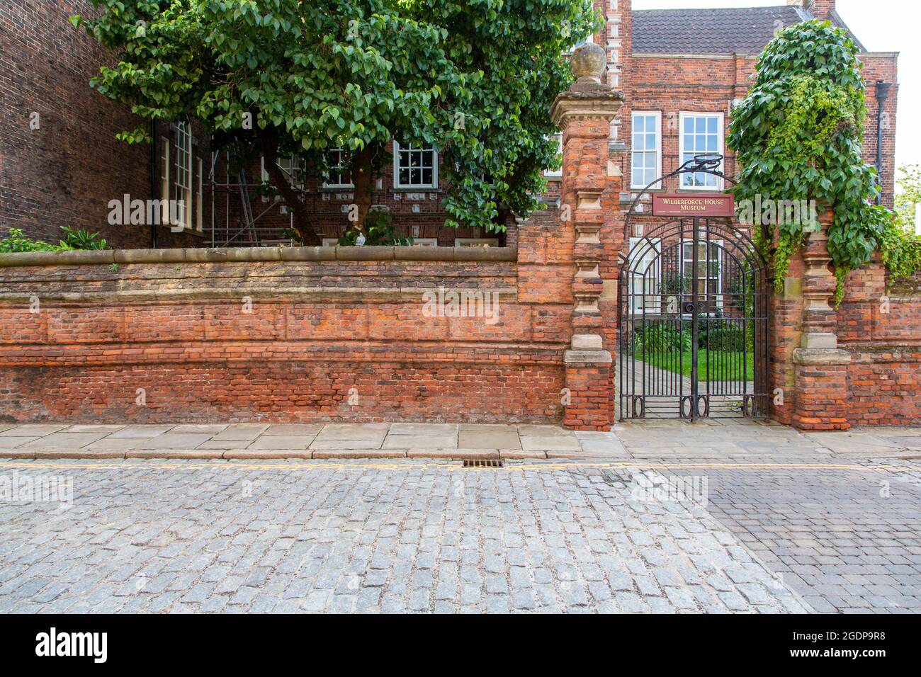 Wilberforce House und sein alter Maulbeerbaum, Old High Street, Kingston upon Hull, East Yorkshire, Großbritannien Stockfoto