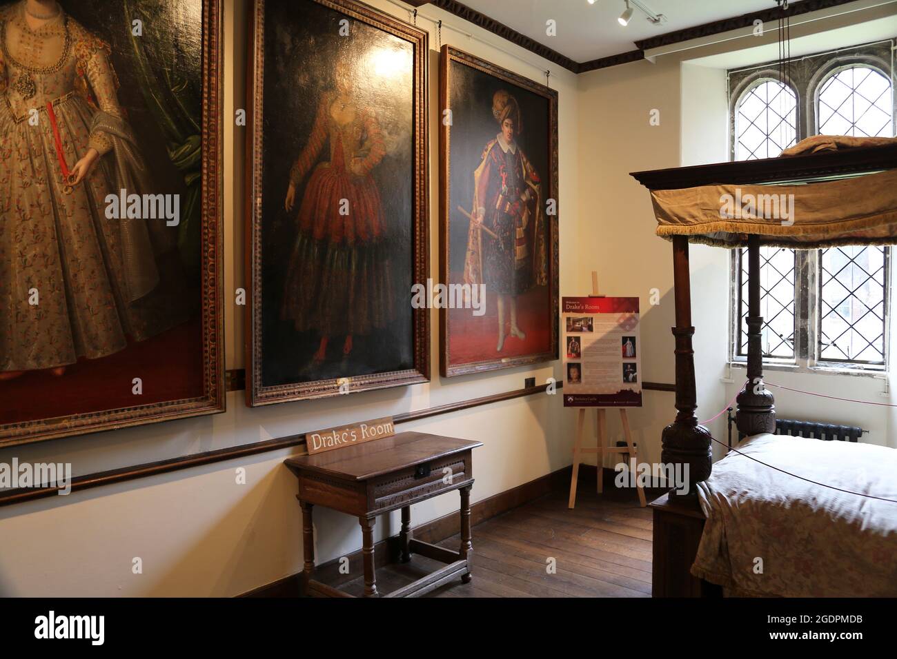 Drake's Bedroom, Berkeley Castle, Berkeley, Gloucestershire, England, Großbritannien, Großbritannien, Großbritannien, Europa Stockfoto