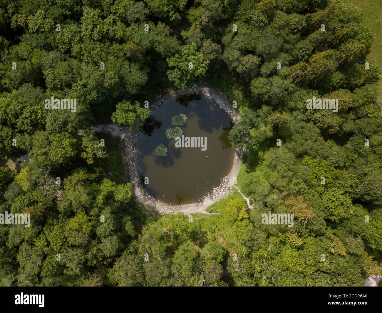Kaali Meteorkrater in Saaremaa, Estland Stockfoto
