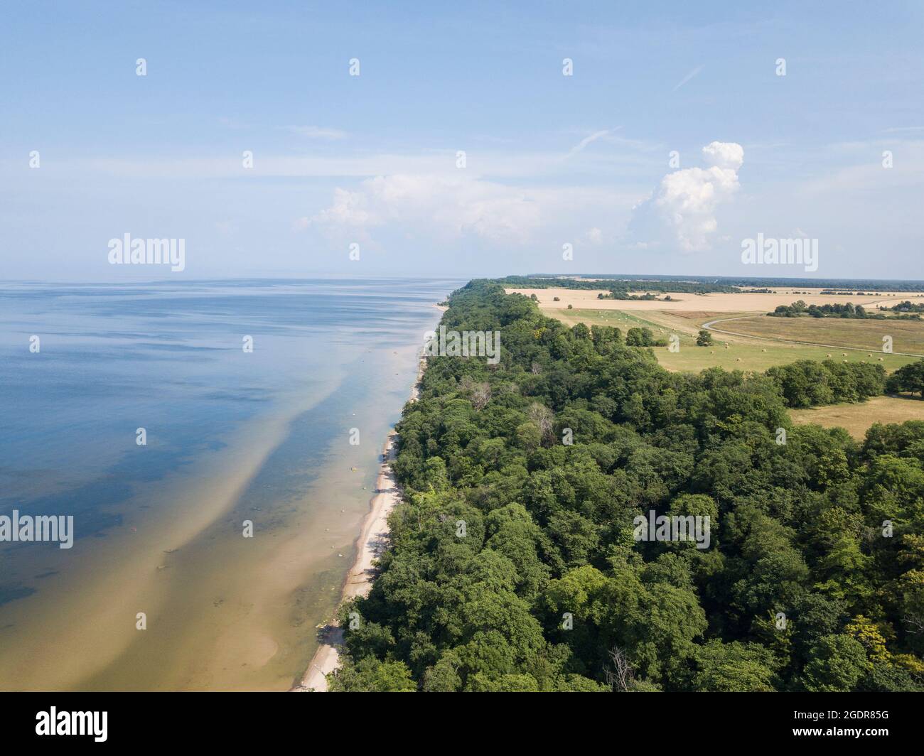Estnische Küste in Saka, Ostestland Stockfoto