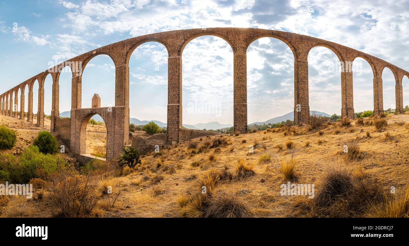 Pater Tembleque Aqueduct, Hidalgo, Mexiko. Stockfoto