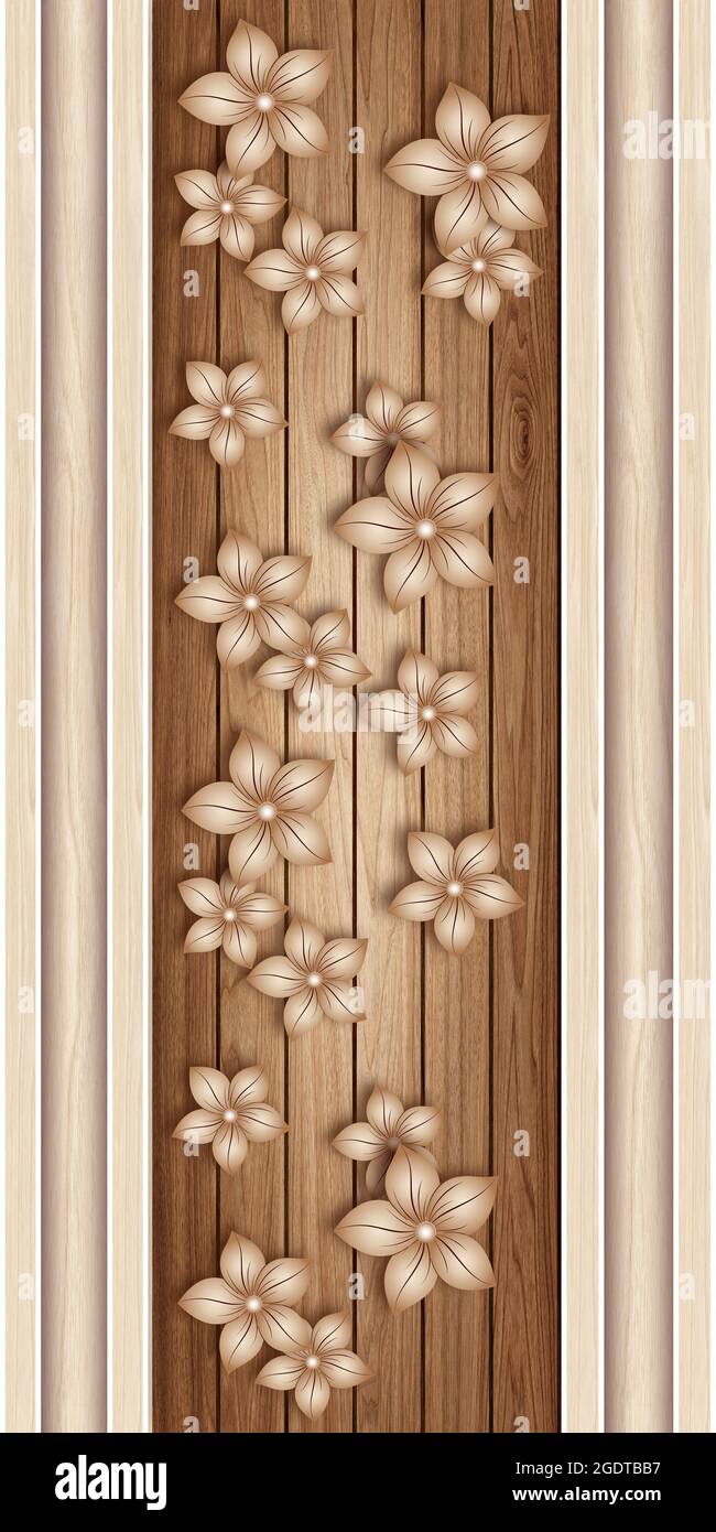 3D Tür Design Hintergrund, Laminat Holz Hochwertige Rendering dekorative Wandbild Tapete Illustration, 3D Carving Innenarchitektur. Stockfoto 3D Tür Design Hintergrund, Laminat Holz Hochwertige Rendering dekorative Wandbild Tapete Illustration, 3D Carving Innenarchitektur. Stockfoto