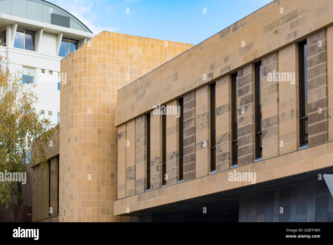 Das Supreme and Magistrates Court in Hobart, Tasmanien, wurde 1972 von Peter Partridge entworfen, während er für das Public Works Department arbeitete Stockfoto