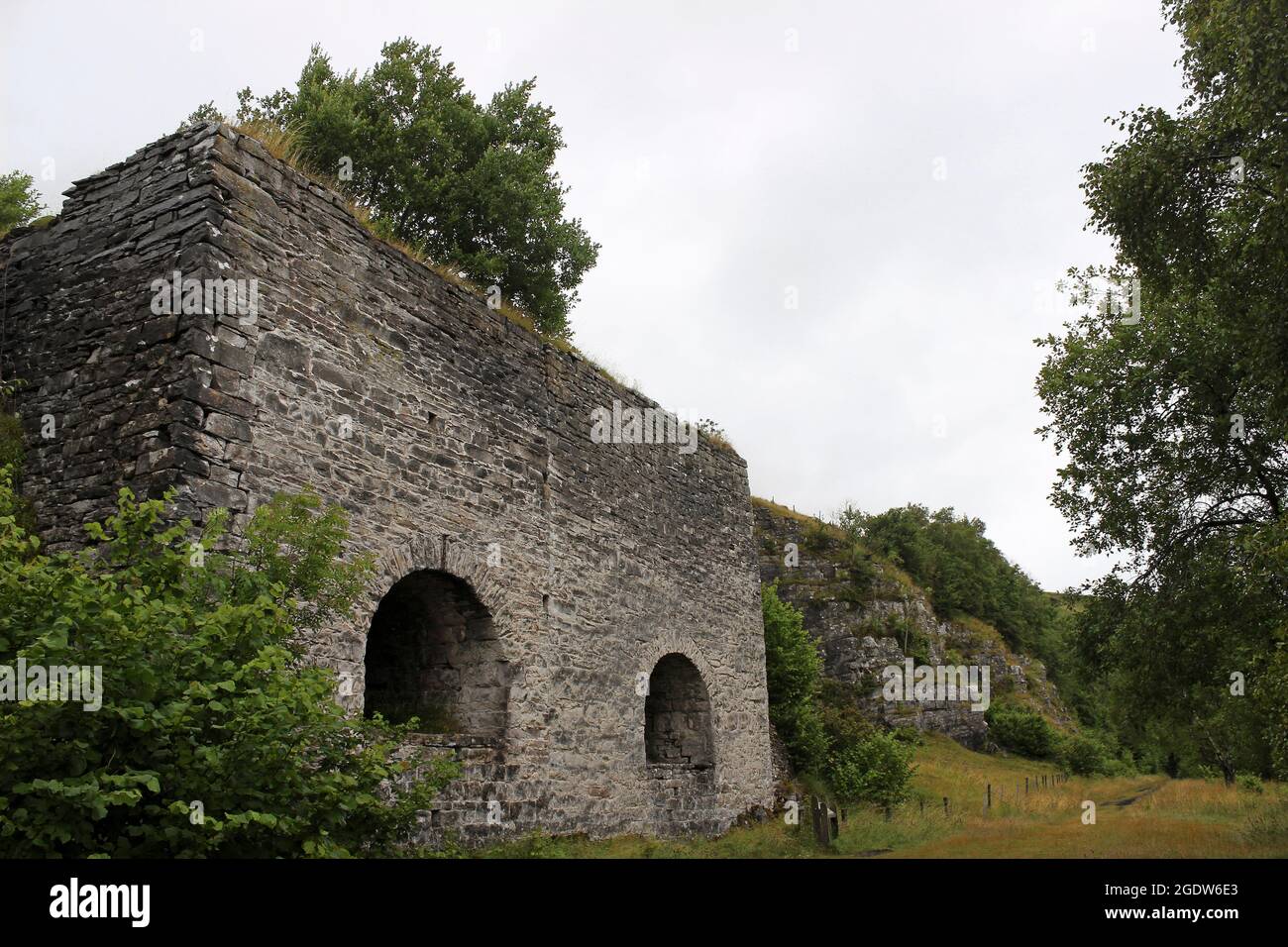 Old Lime Kilns in Smardale NNR, Cumbria, Großbritannien Stockfoto