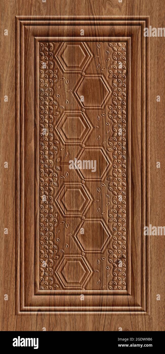 3D Tür Design Hintergrund, Laminat Holz Hochwertige Rendering dekorative Wandbild Tapete Illustration, 3D Carving Innenarchitektur. Stockfoto 3D Tür Design Hintergrund, Laminat Holz Hochwertige Rendering dekorative Wandbild Tapete Illustration, 3D Carving Innenarchitektur. Stockfoto