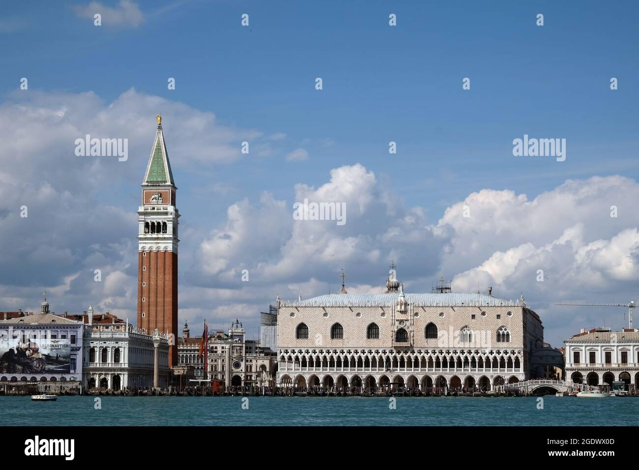 Ein Blick auf ein Markusbecken in Venedig, Italy16. März 2013 Stockfoto