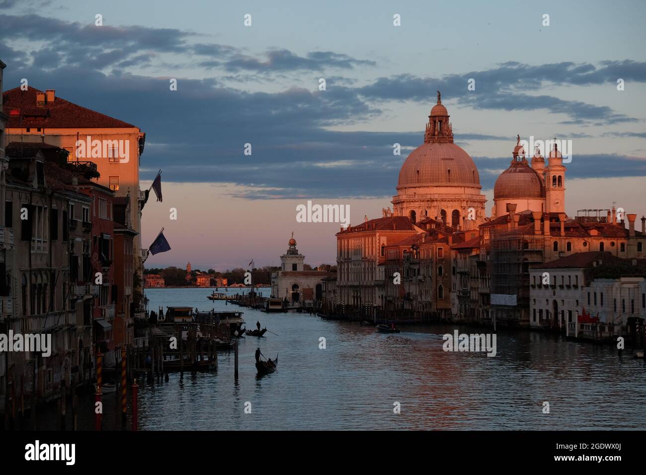 Blick auf den Canal Grande in Venedig, Italien 7. April 2013 Stockfoto