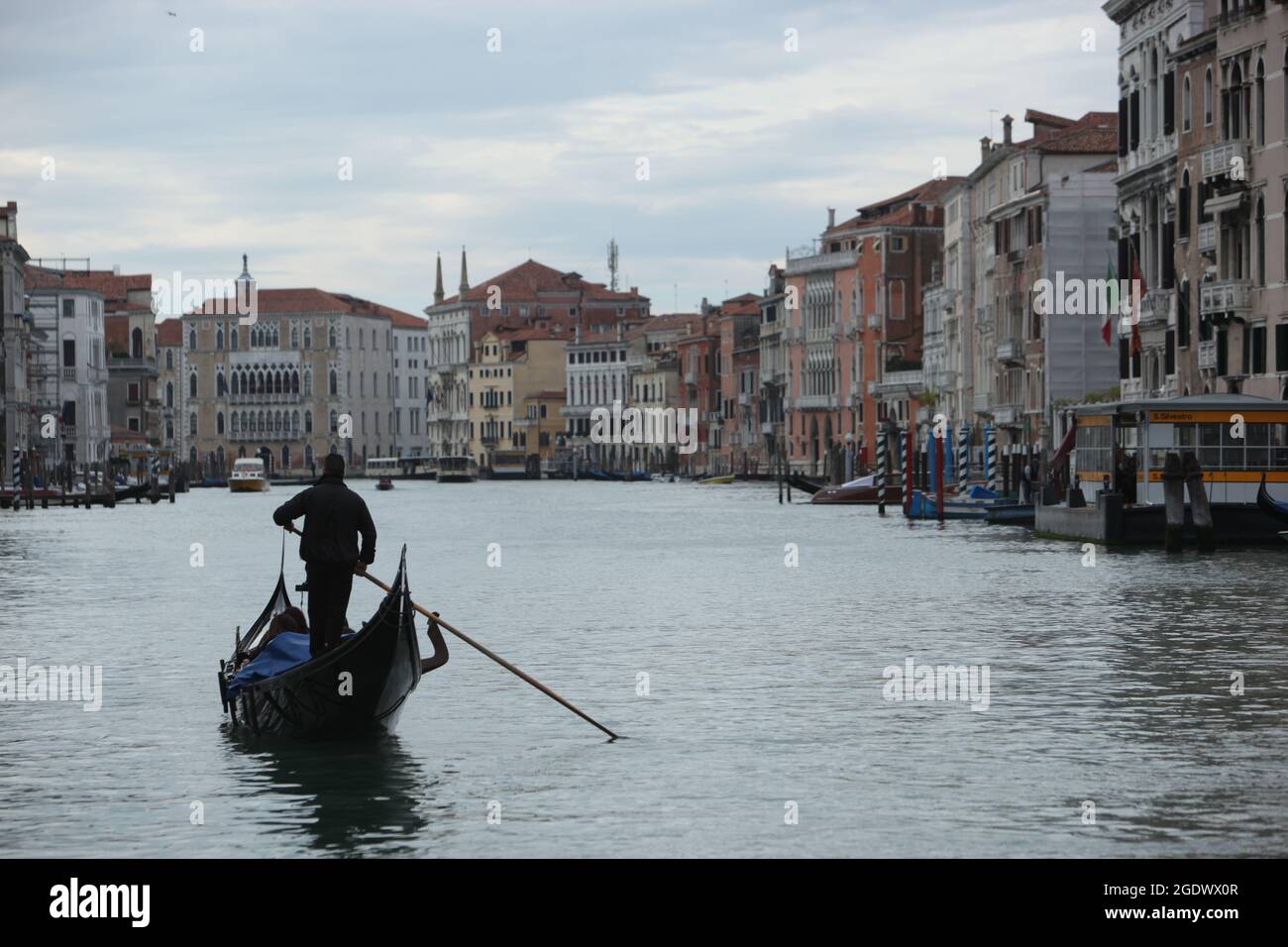 Blick auf den Canale Grande in Venedig, Italien 13. November 2013 Stockfoto