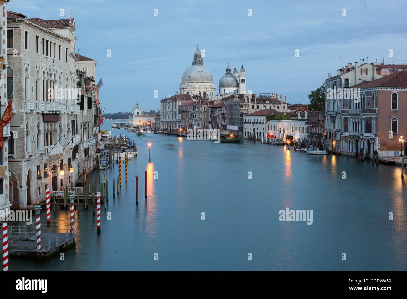 Blick auf den Canale Grande in Venedig, Italien 13. November 2013 Stockfoto