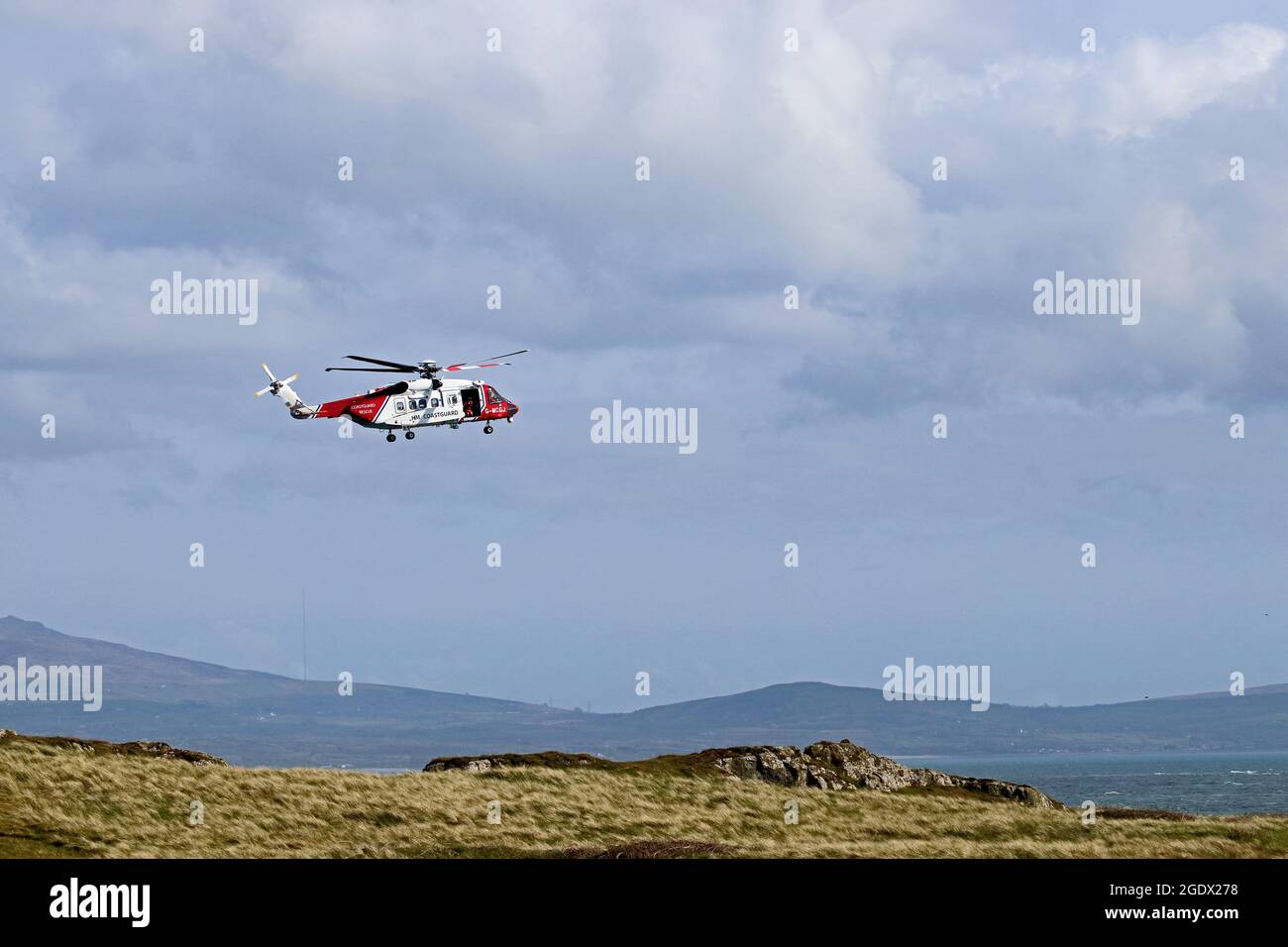 HM Coastguards Rettungshubschrauber G-MCGJ Stockfoto