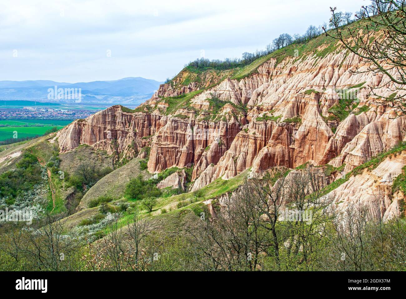 Rapa Rosie Schlucht, geologisches Reservat und ein Naturdenkmal, in der Nähe von Sebes in Siebenbürgen, Rumänien Stockfoto