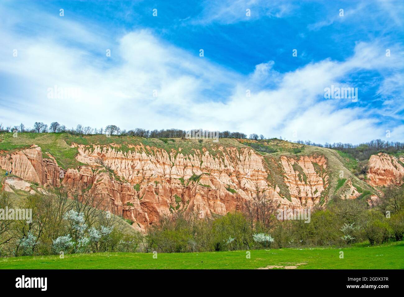 Rapa Rosie Schlucht, geologisches Reservat und ein Naturdenkmal, in der Nähe von Sebes in Siebenbürgen, Rumänien Stockfoto