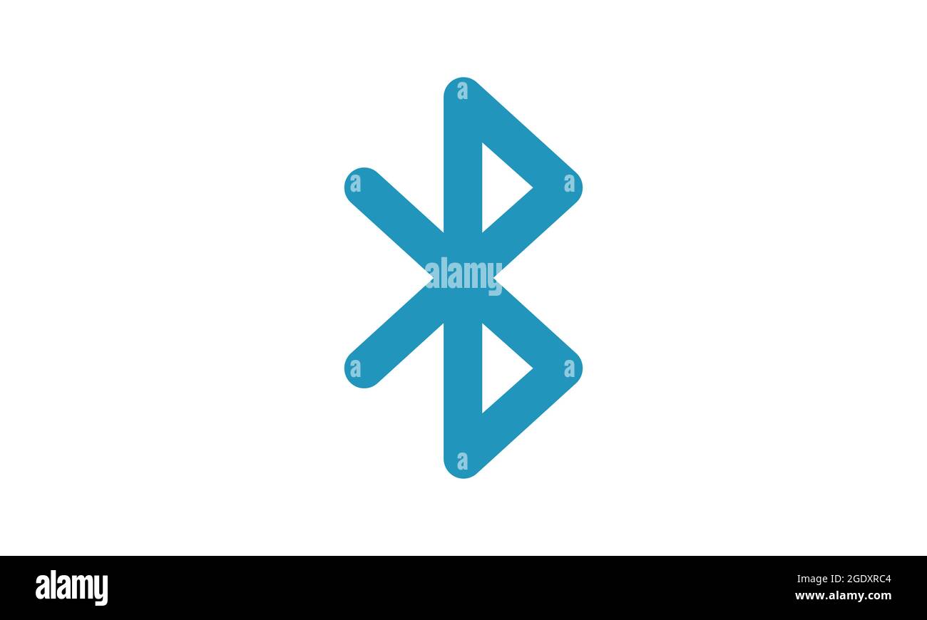 Bluetooth-Symbolvektor isoliert auf weißem Hintergrund für Ihr Web- und Mobile-App-Design, Bluetooth-Logo-Konzept Stock Vektor