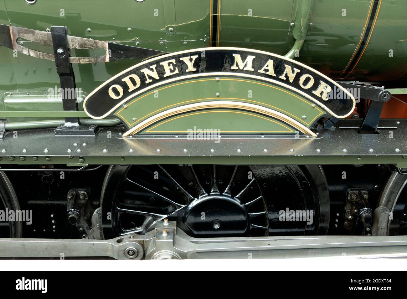 The West Somerset Steam Express 14/8/2021. Odney Manor Lokomotive Stockfoto
