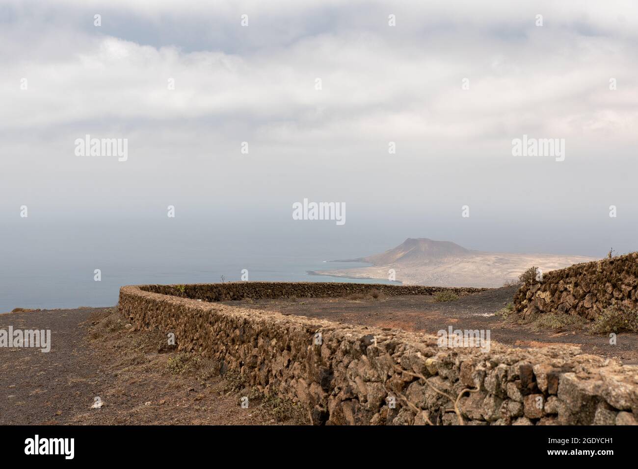 Lanzarote-Landschaft Stockfoto