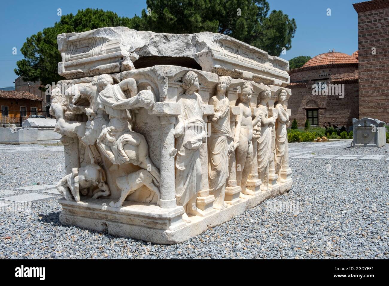 İznik ist eine so historische und alte Stadt, dass man es als ein Freilichtmuseum bezeichnen kann. Besuchsdatum 01. Juli 2021 Stockfoto