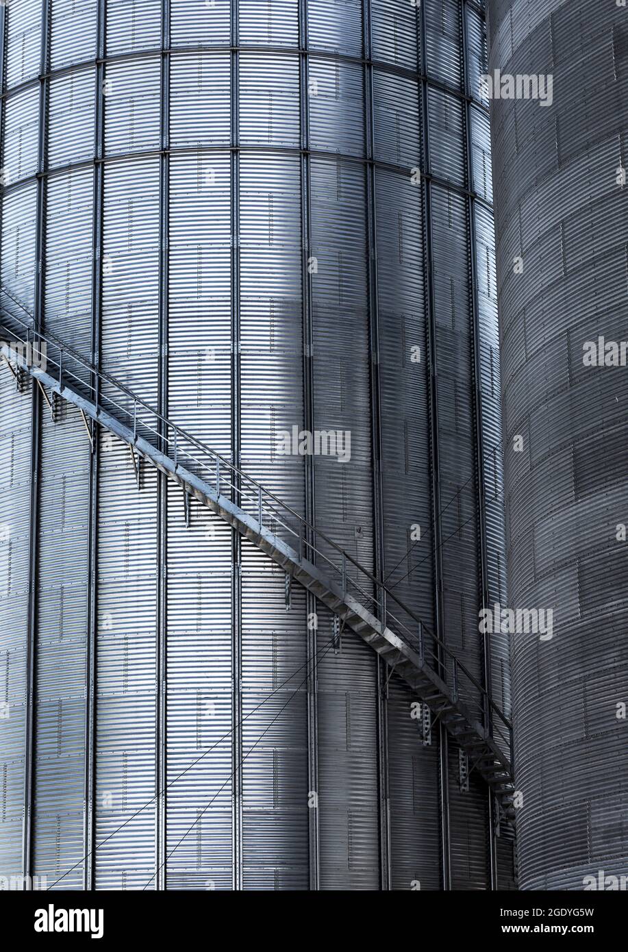 SD00432-00....SOUTH DAKOTA - Getreidesilos in der Stadt Wall. Stockfoto