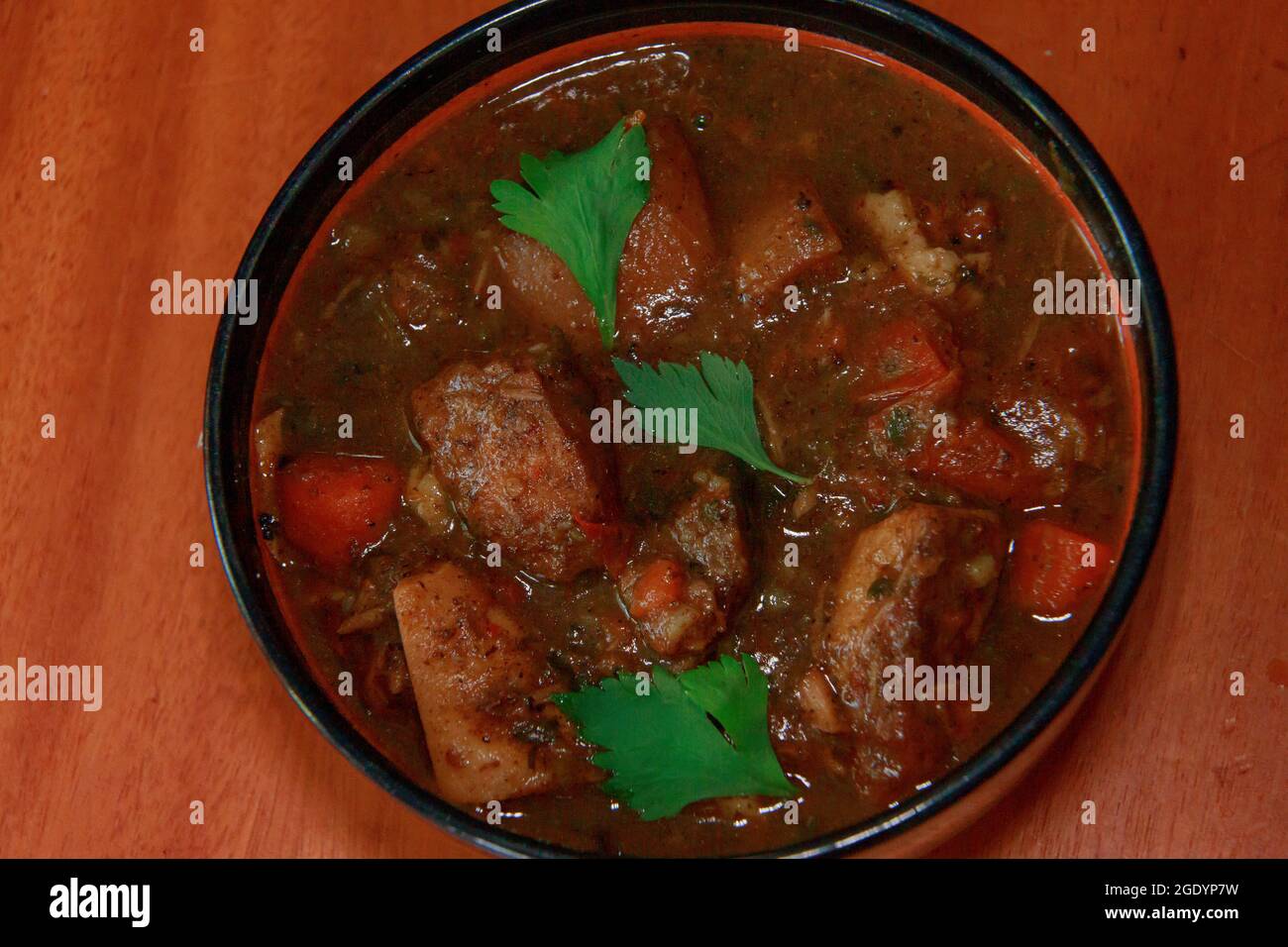 Herzhafter Schweinebraten Stockfoto