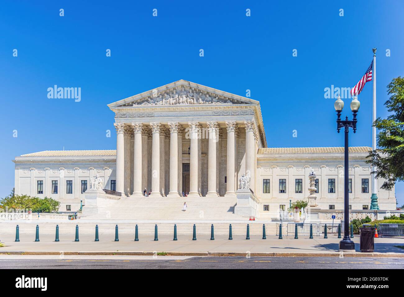 WASHINGTON DC, USA - 14. AUGUST 2021: Der Oberste Gerichtshof der USA in Washington, DC Stockfoto