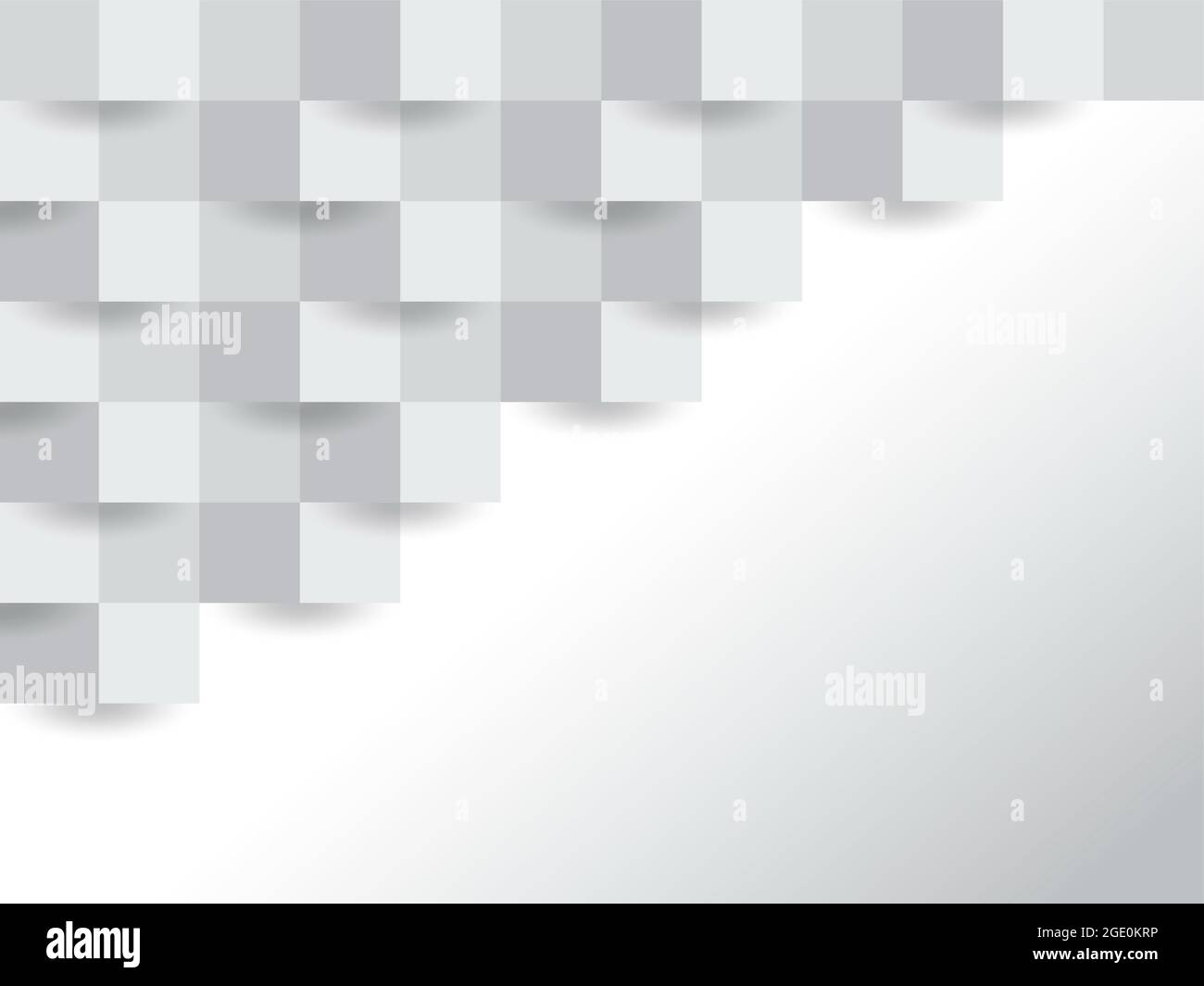 Abstrakte weiße Würfel Struktur Hintergrund mit Schatten. Graue Urbane Textur. Kreativer 3d-Hintergrund.Weiße minimalistische Textur.3d-Illustration. Stockfoto