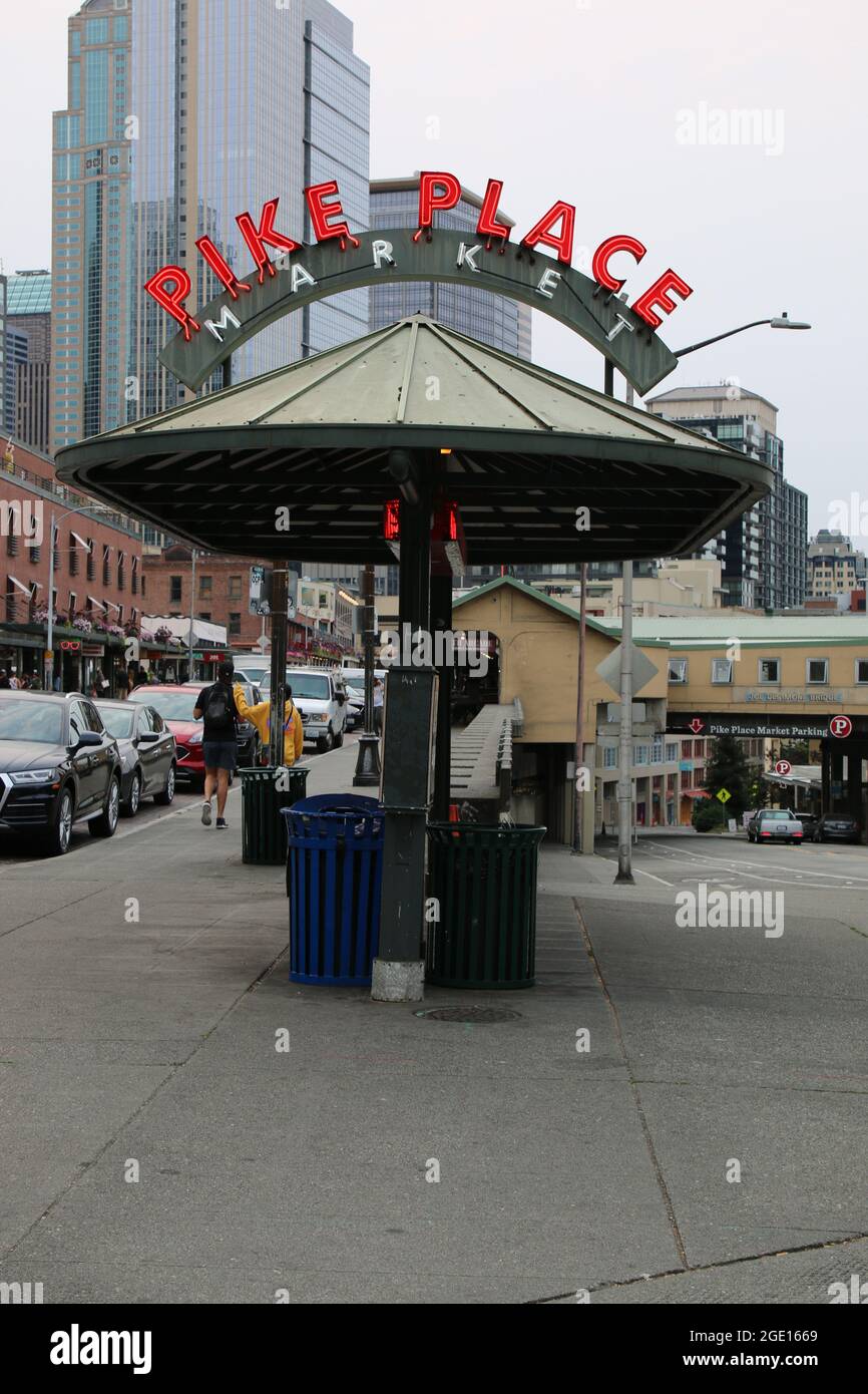 Pike's Public Market in Seattle, Washington Stockfoto