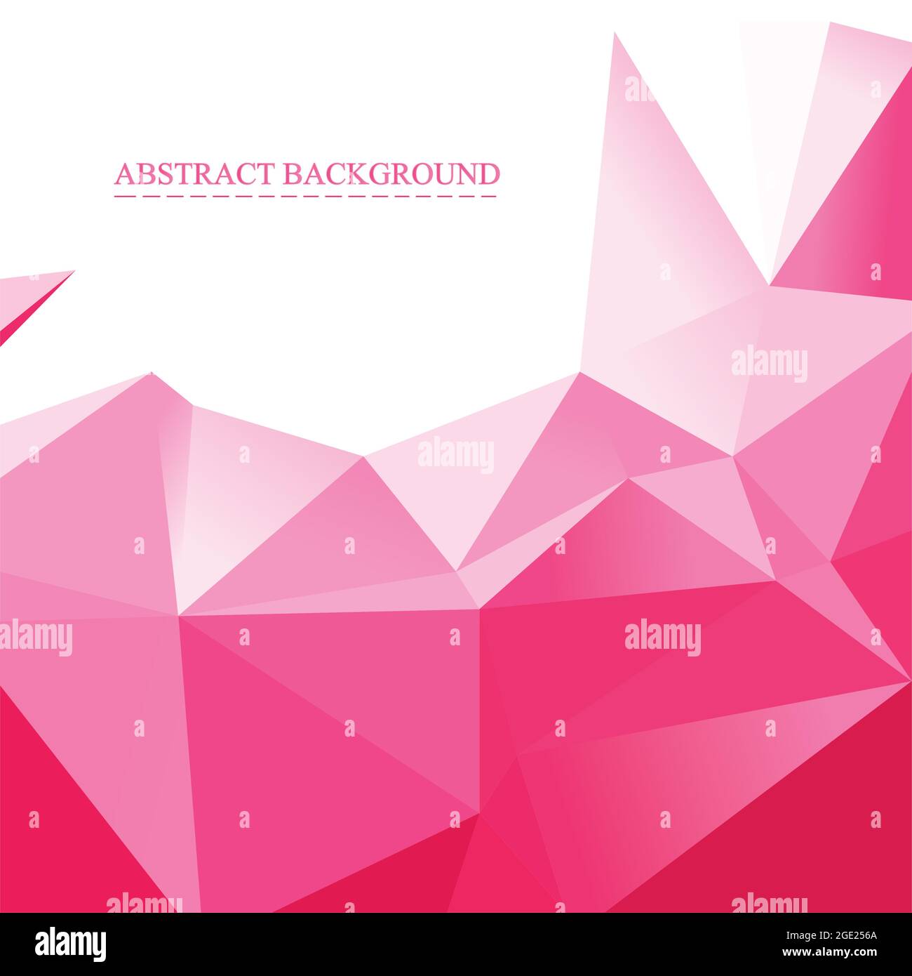 Abstrakt rosa Dreieck Hintergrund. Polygonaler Hintergrund. Stock Vektor