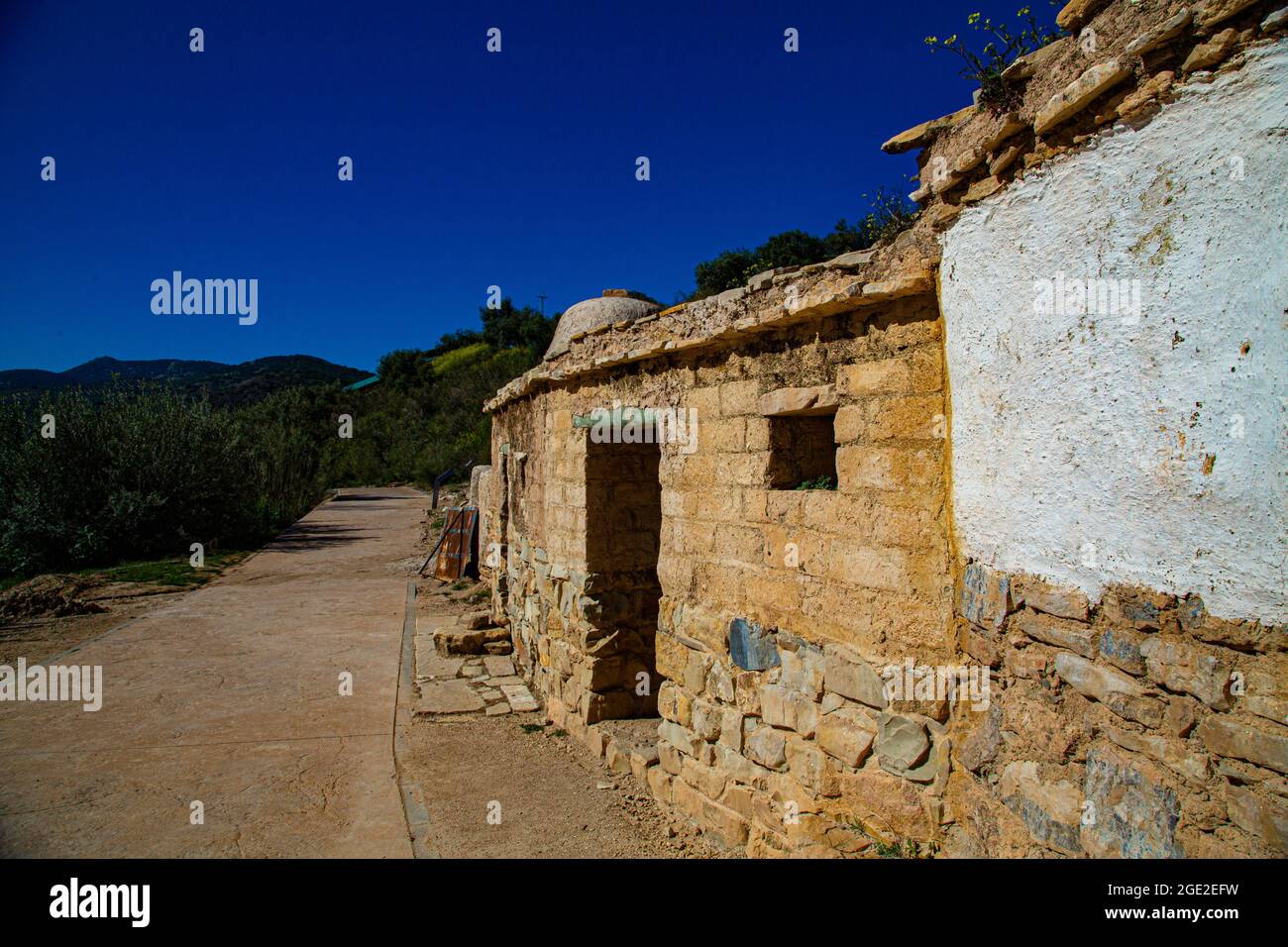 Restaurierung und Darstellung der Stadt Ibero aus der Bronzezeit Stockfoto