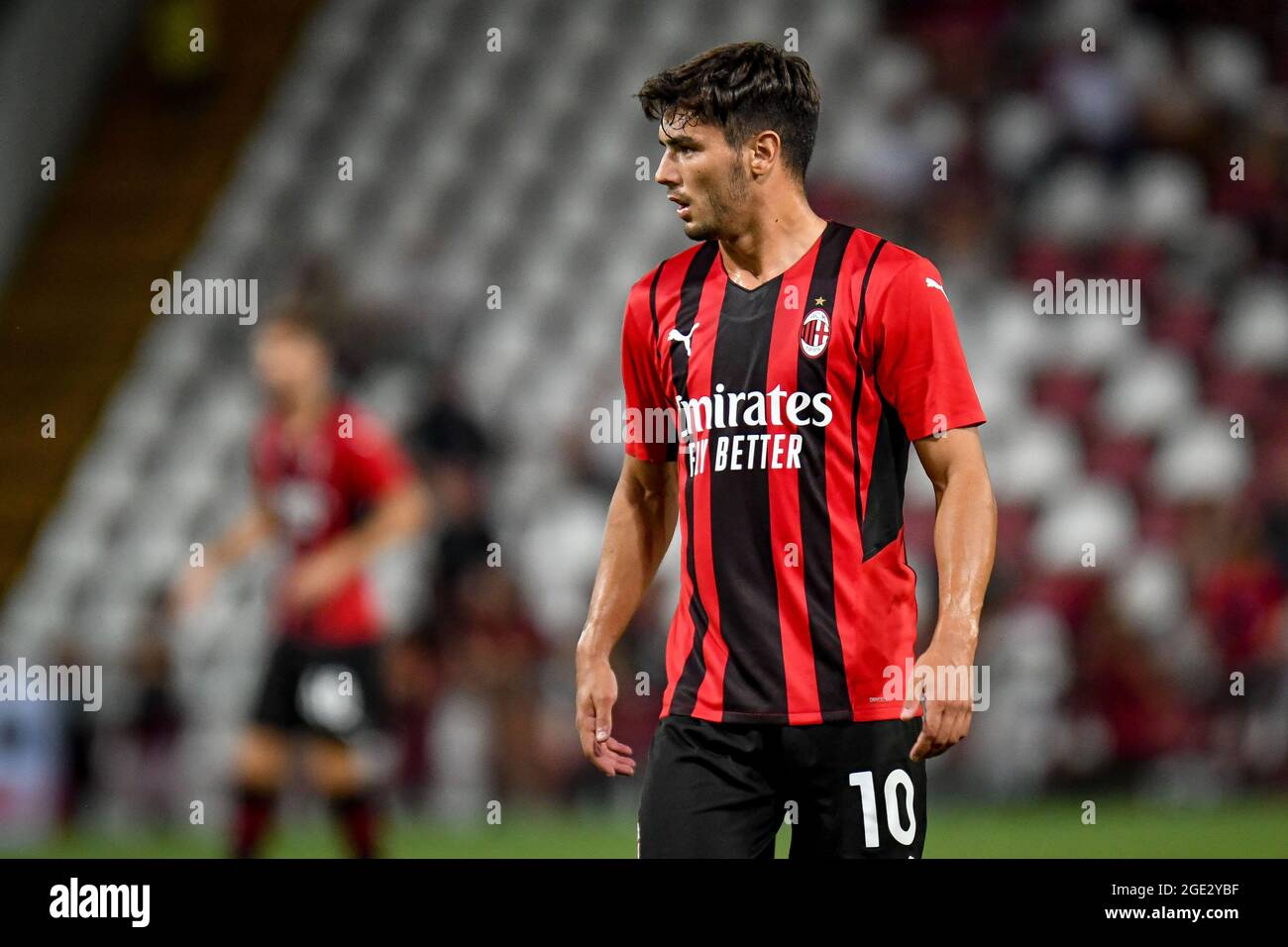 Brahim Diaz (Mailand) Porträt während des AC Milan gegen den FC Panathinaikos, Freundschaftsspiel, Triest, Italien, 14. Aug - Foto .LiveMedia/Ettore Griffoni Stockfoto