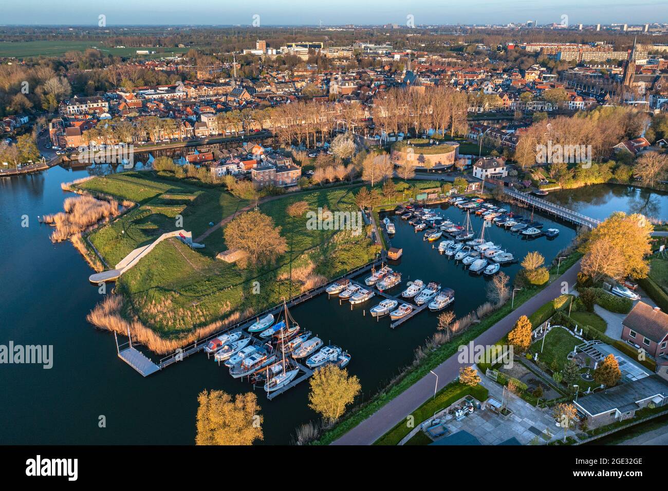 Niederlande, Weesp, Fort aan de Ossenmarkt. Torenfort aan de Ossenmarkt. Vestign Weesp. Amsterdam Defence Line, New Dutch Defence Line, Dutch Wate Stockfoto