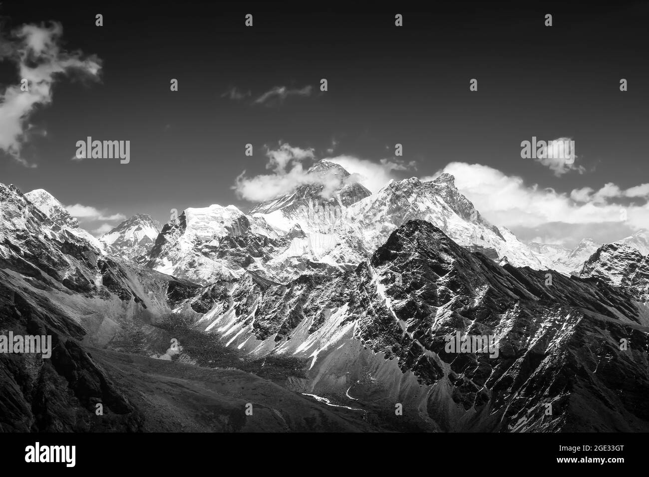 Sagarmatha Nationalpark im Himalaya in Nepal. Stockfoto