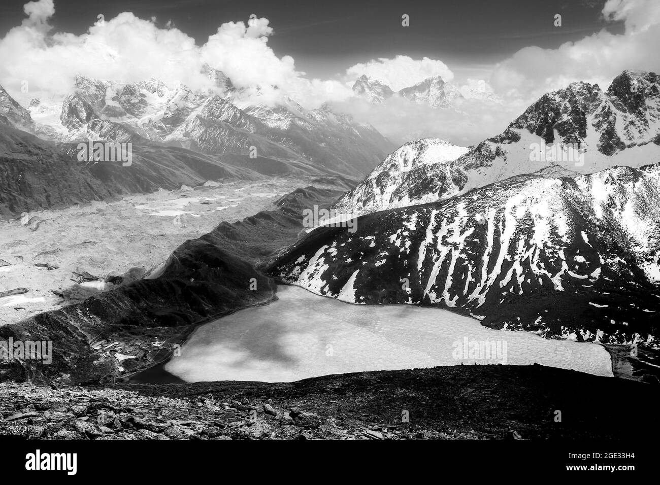 Sagarmatha Nationalpark im Himalaya in Nepal. Stockfoto