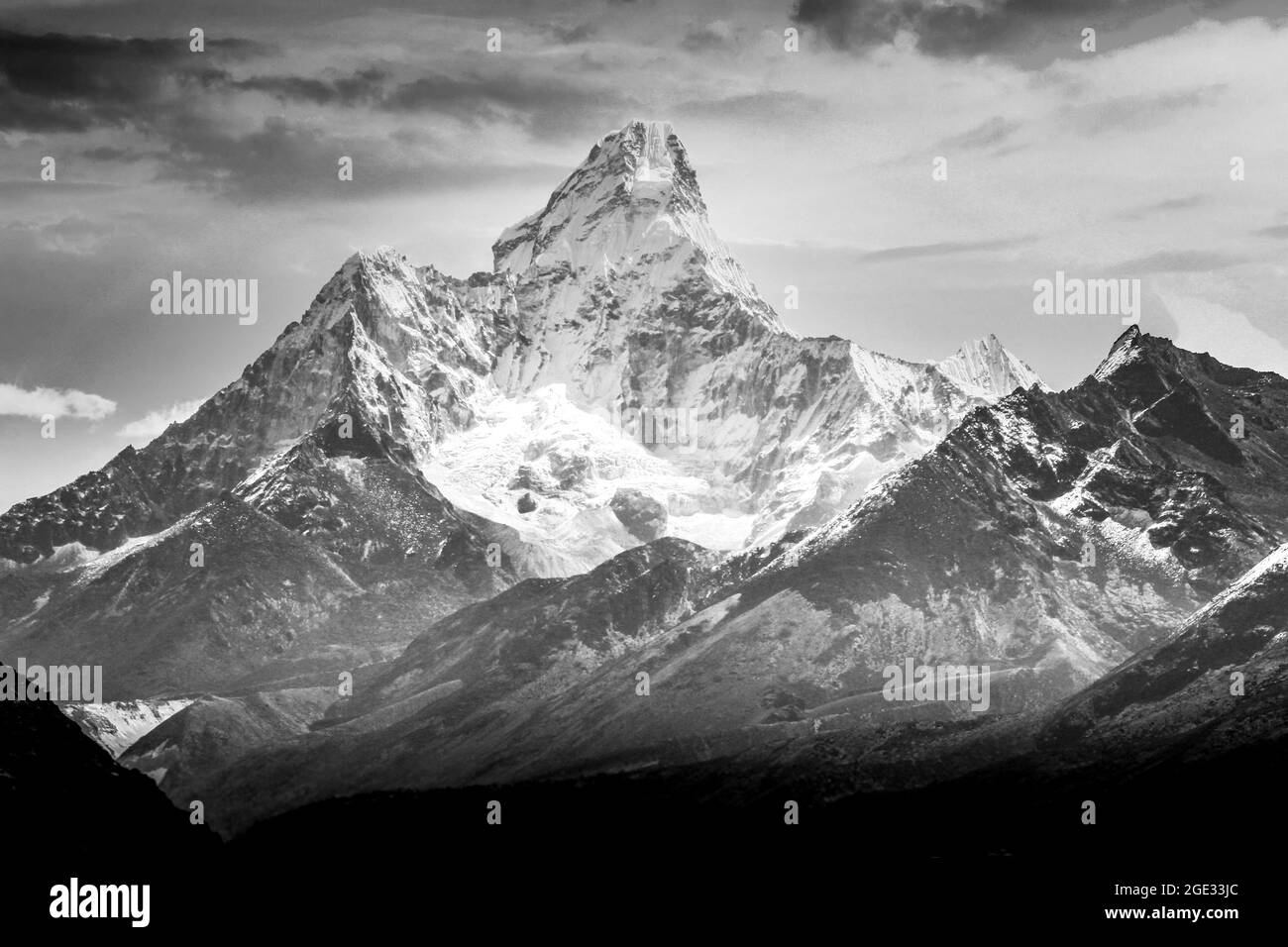 Sagarmatha Nationalpark im Himalaya in Nepal. Stockfoto