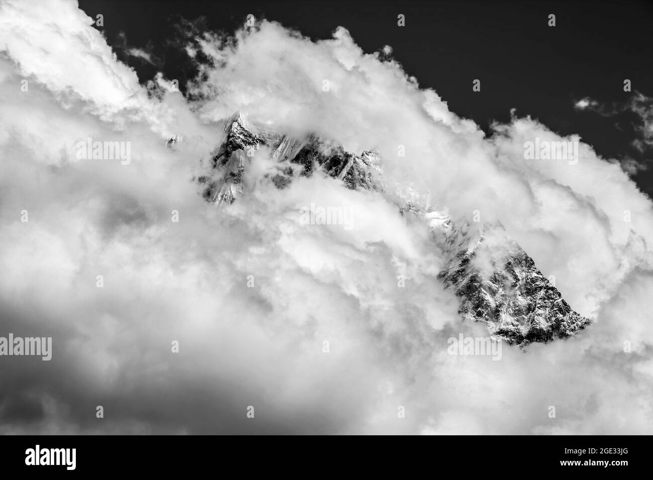 Sagarmatha Nationalpark im Himalaya in Nepal. Stockfoto