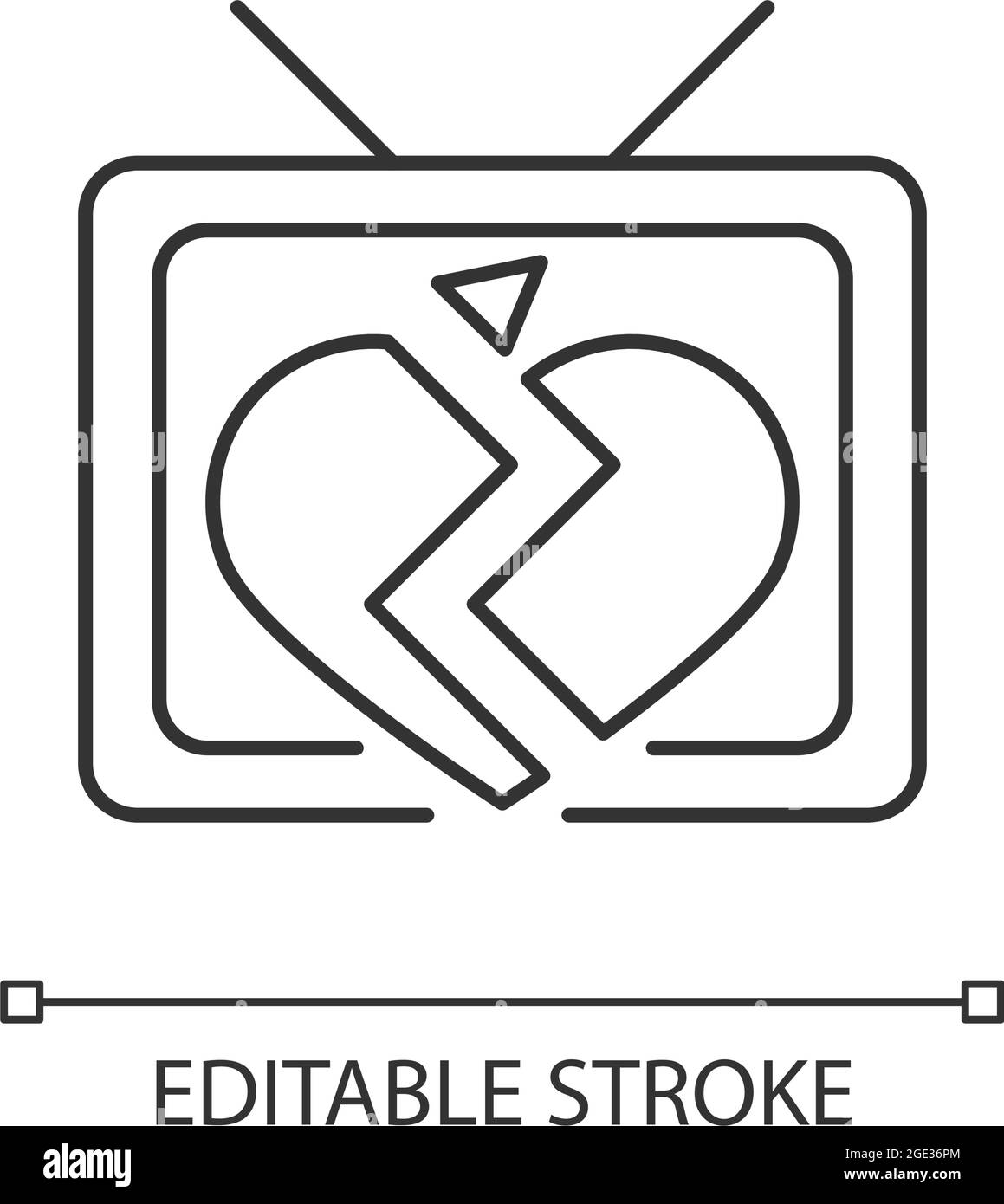 Soap Opera lineares Symbol Stock Vektor