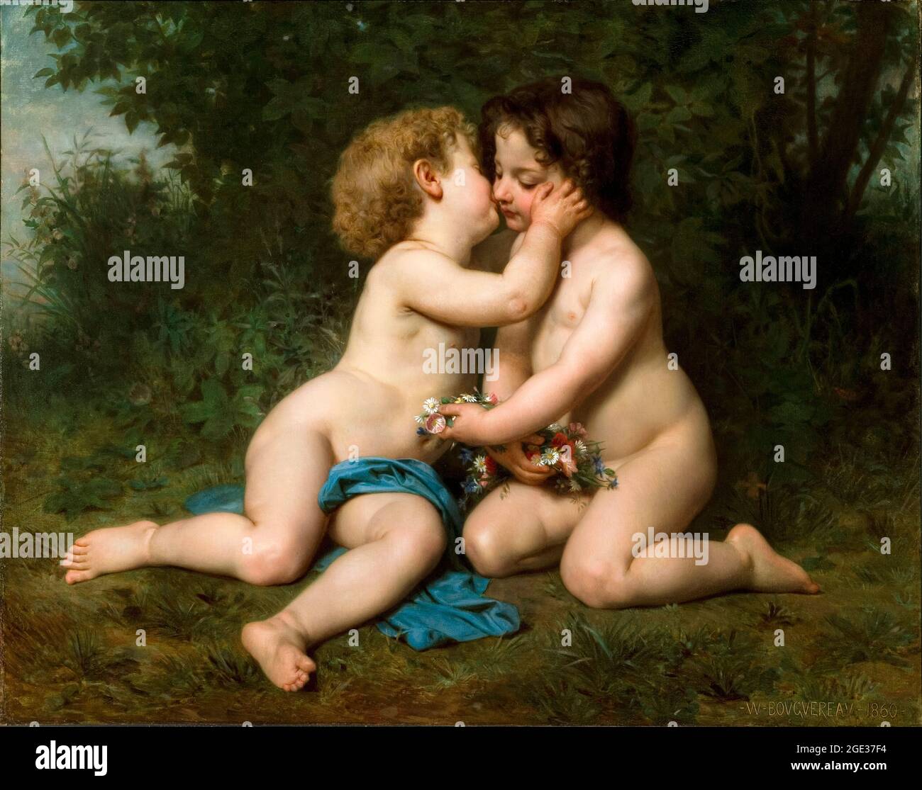 William Adolphe Bouguereau, Frieden, Gemälde, 1860 Stockfoto