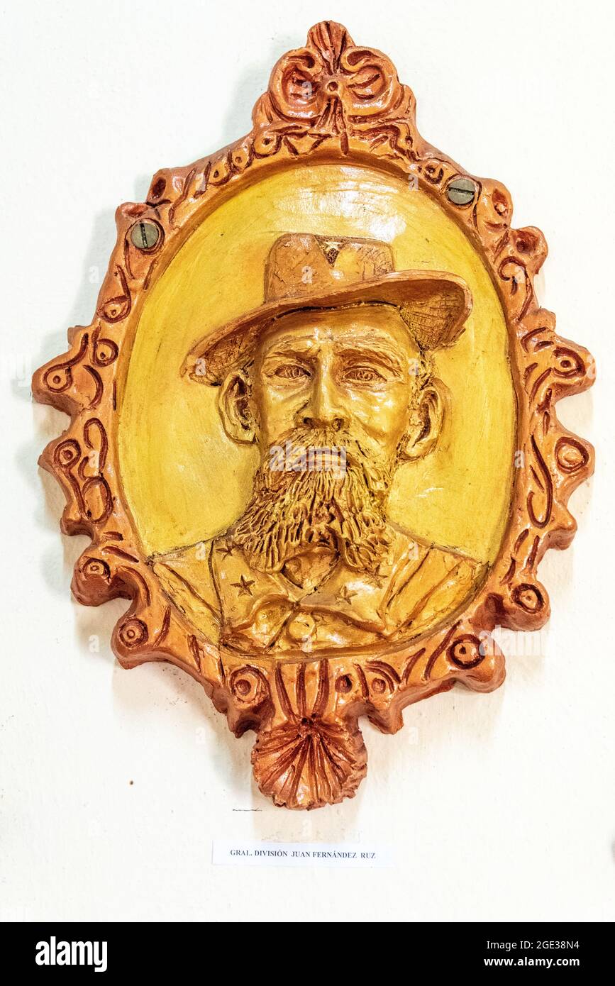 Kunstskulptur von Juan Fernandez Ruz, Las Tunas, Kuba, 2016 Stockfoto