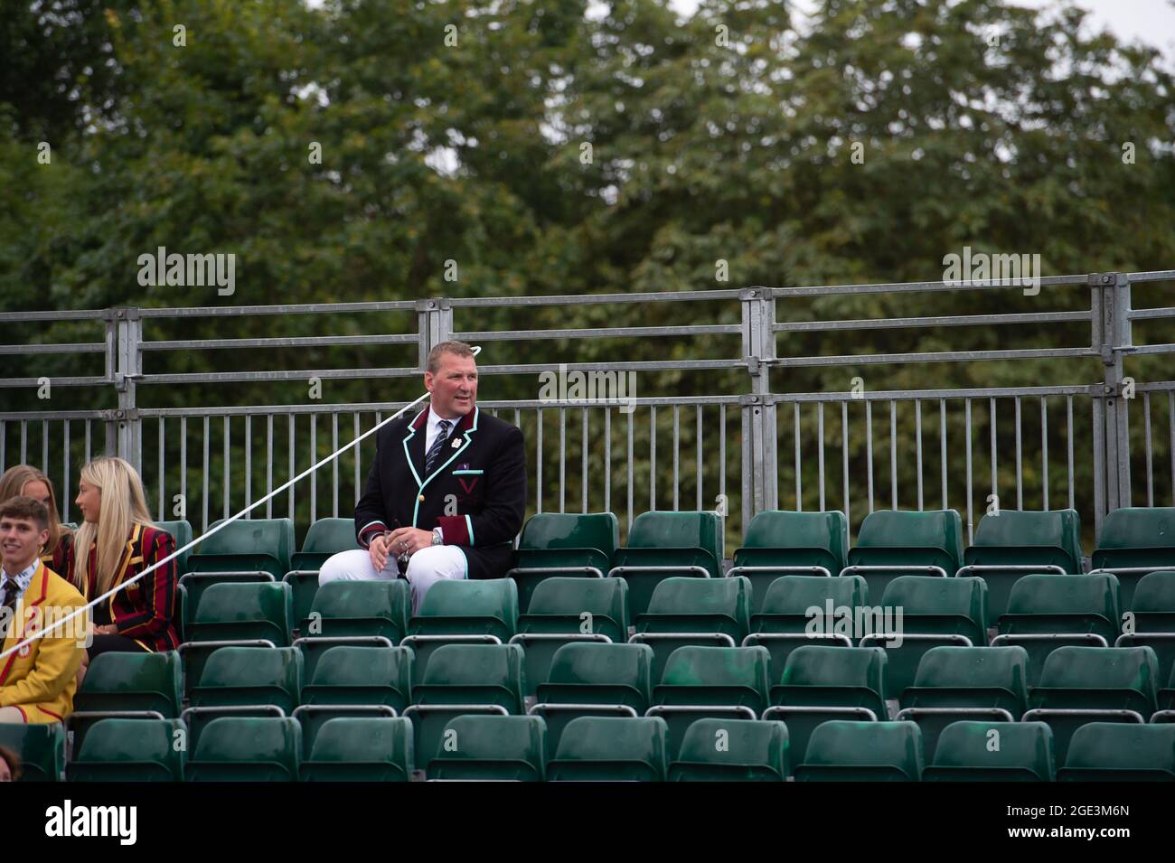 Henley-upon-Thames, Oxfordshire, Großbritannien. August 2021. Olympiateilnehmer Sir Matthew Pinsent bei der Präsentation zum Finaltag. Quelle: Maureen McLean/Alamy Stockfoto